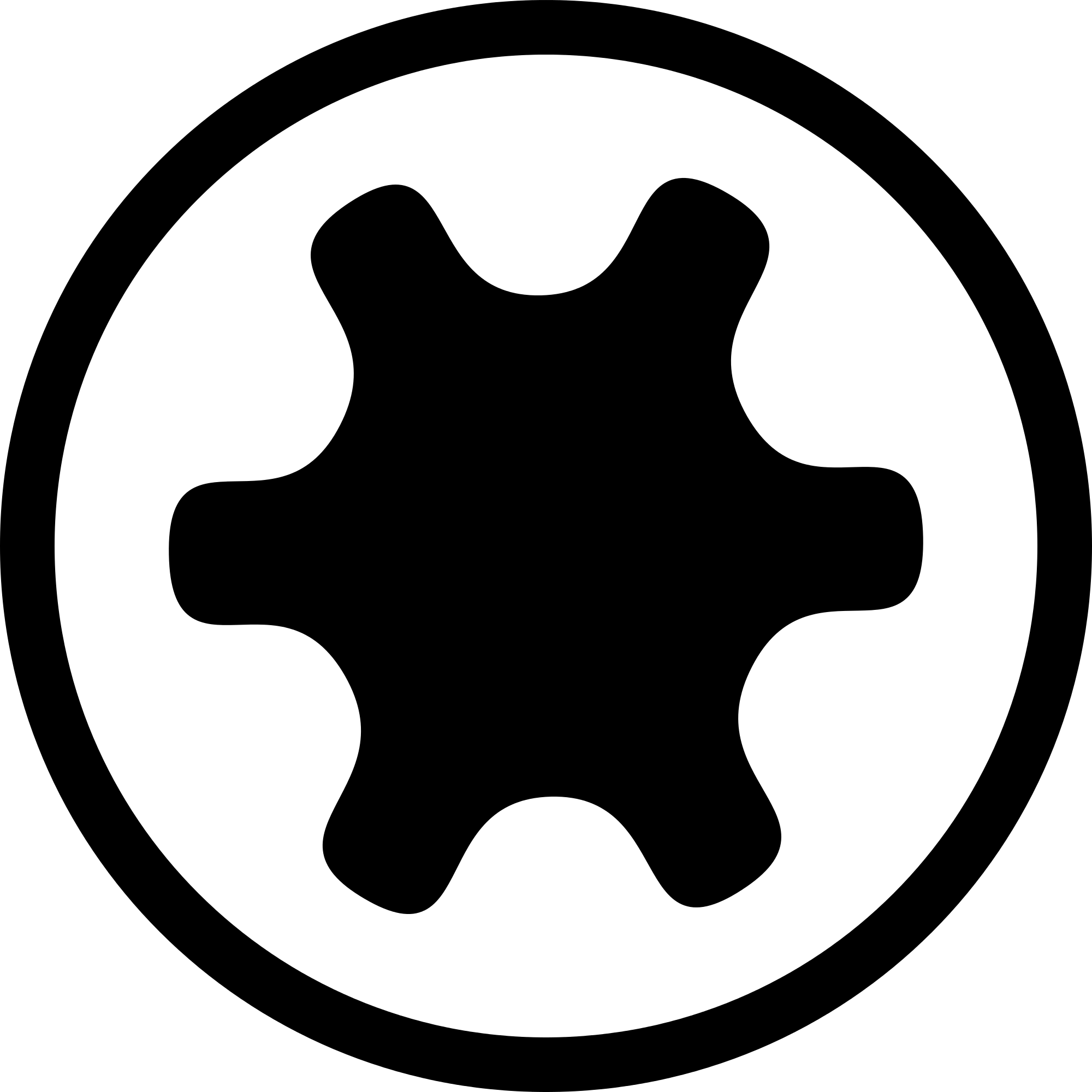 Open - Polydrive Screw Head (2000x2000)