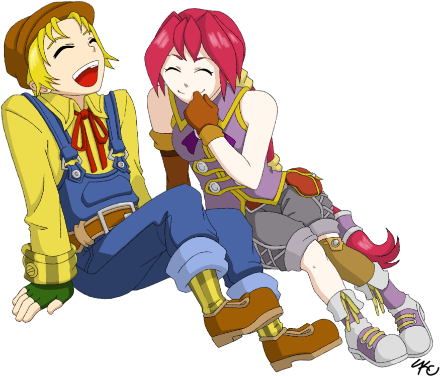 Dark Cloud 2 Max And Monica (900x758)