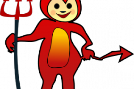 Devil Clipart Cute - Halloween Devil Clip Art (450x300)