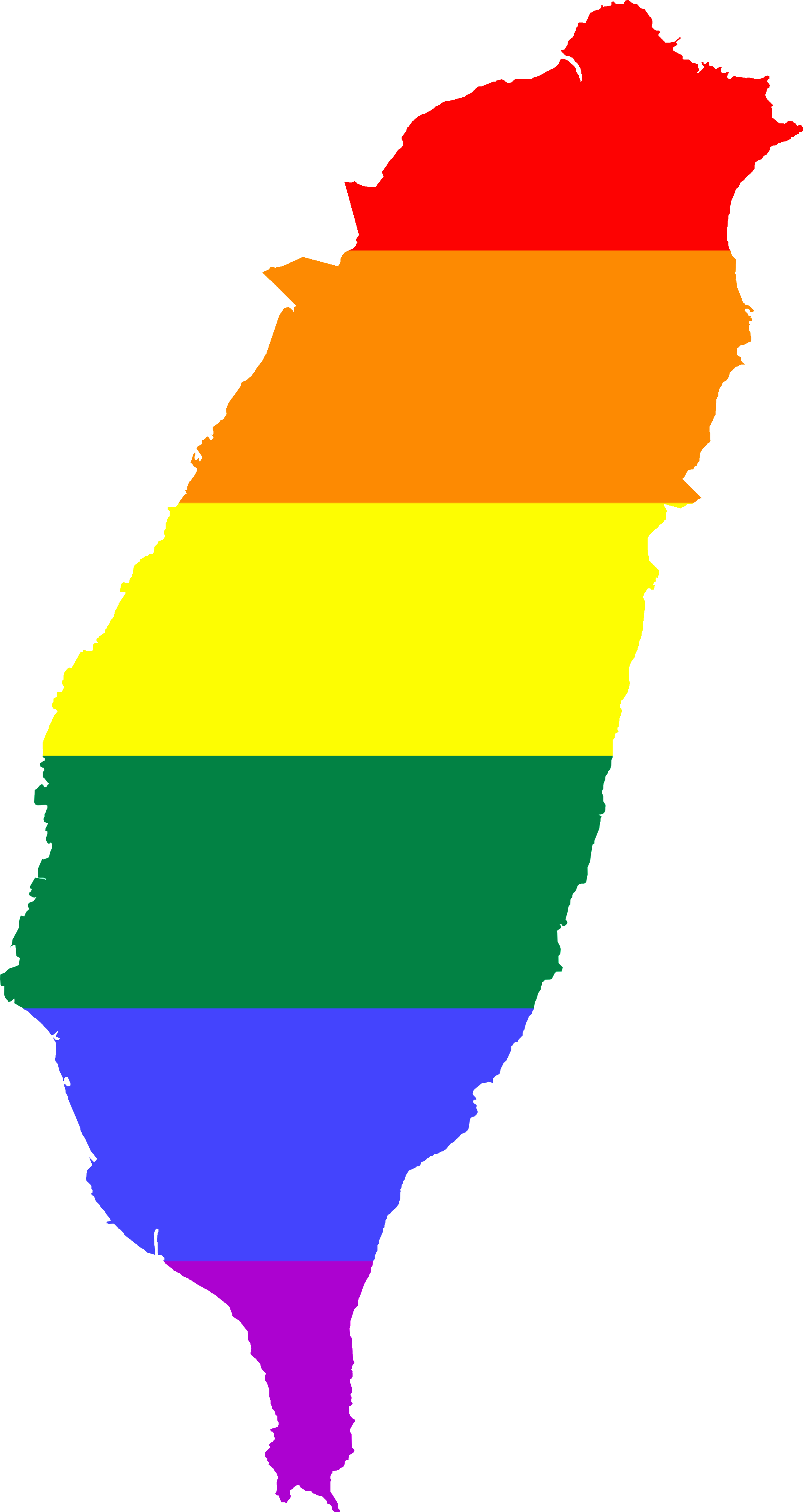 Taiwan Map Png (2000x3762)