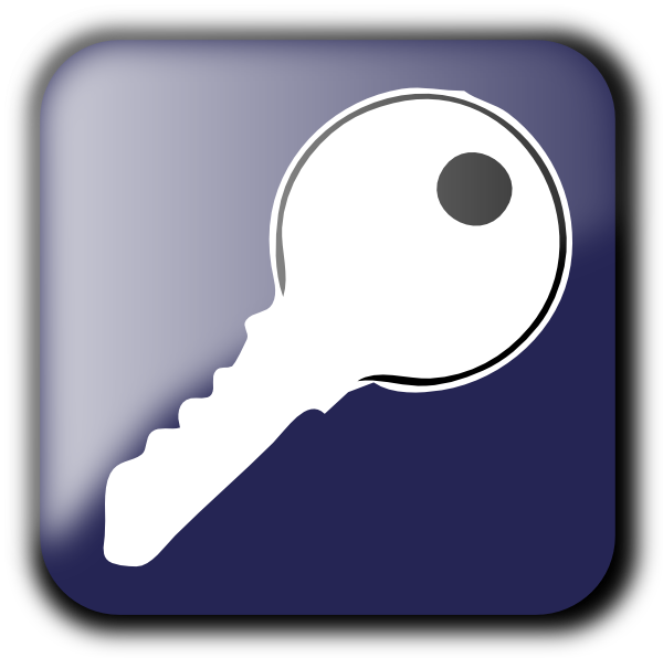 Key Button Png (600x596)