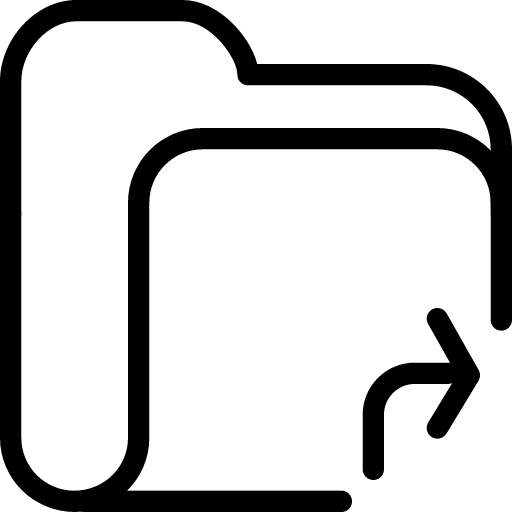 Pixel - Folder Share Icon (512x512)