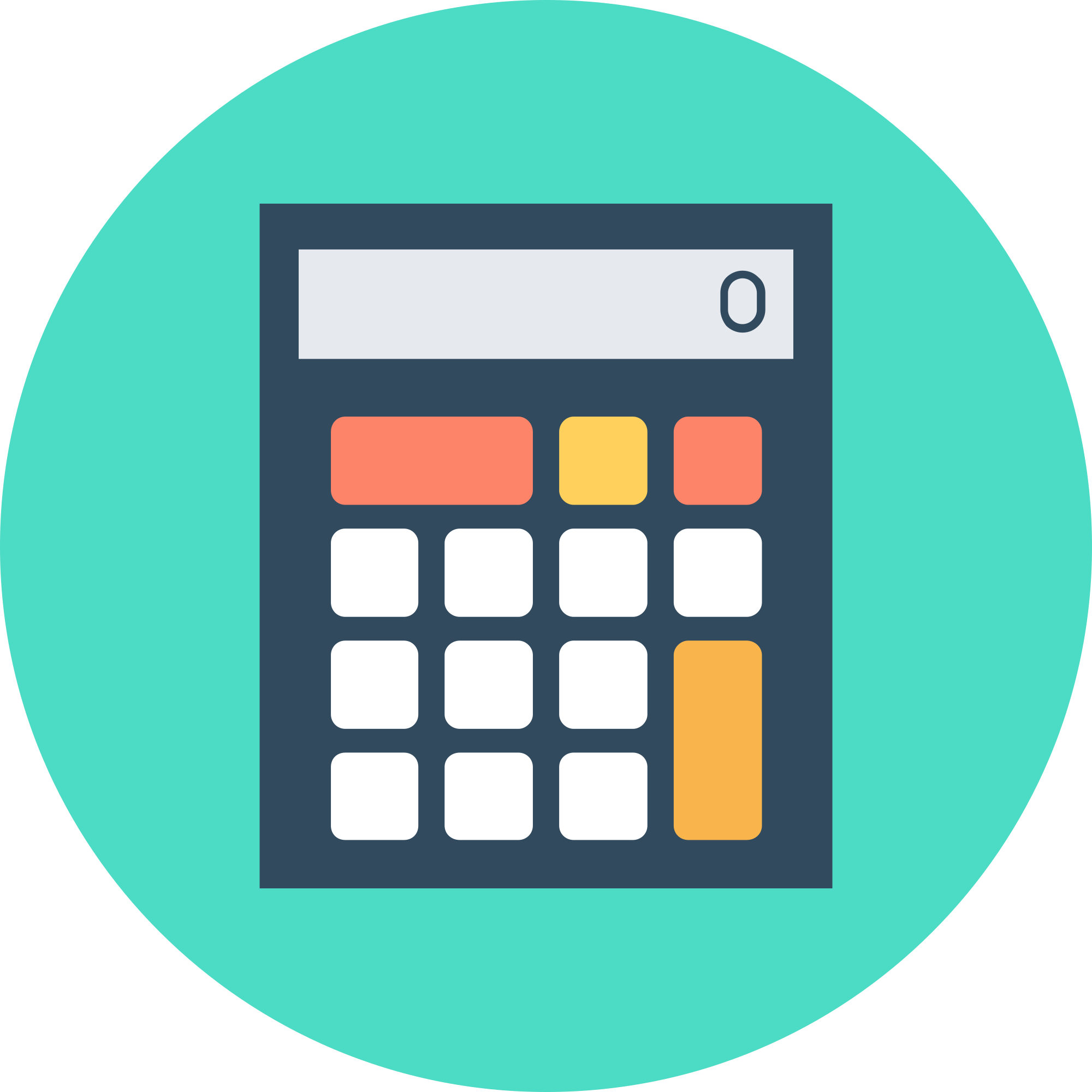 جدول التحويلات المتر - Calculator Icon (2000x2000)