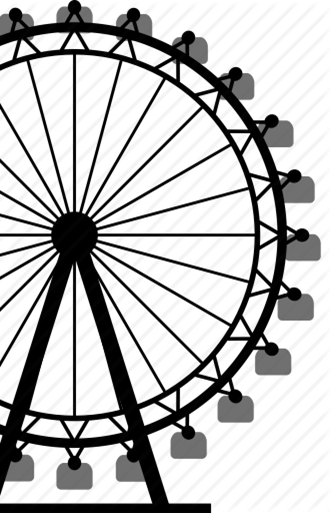 Ferris Wheel Vector Png (331x513)
