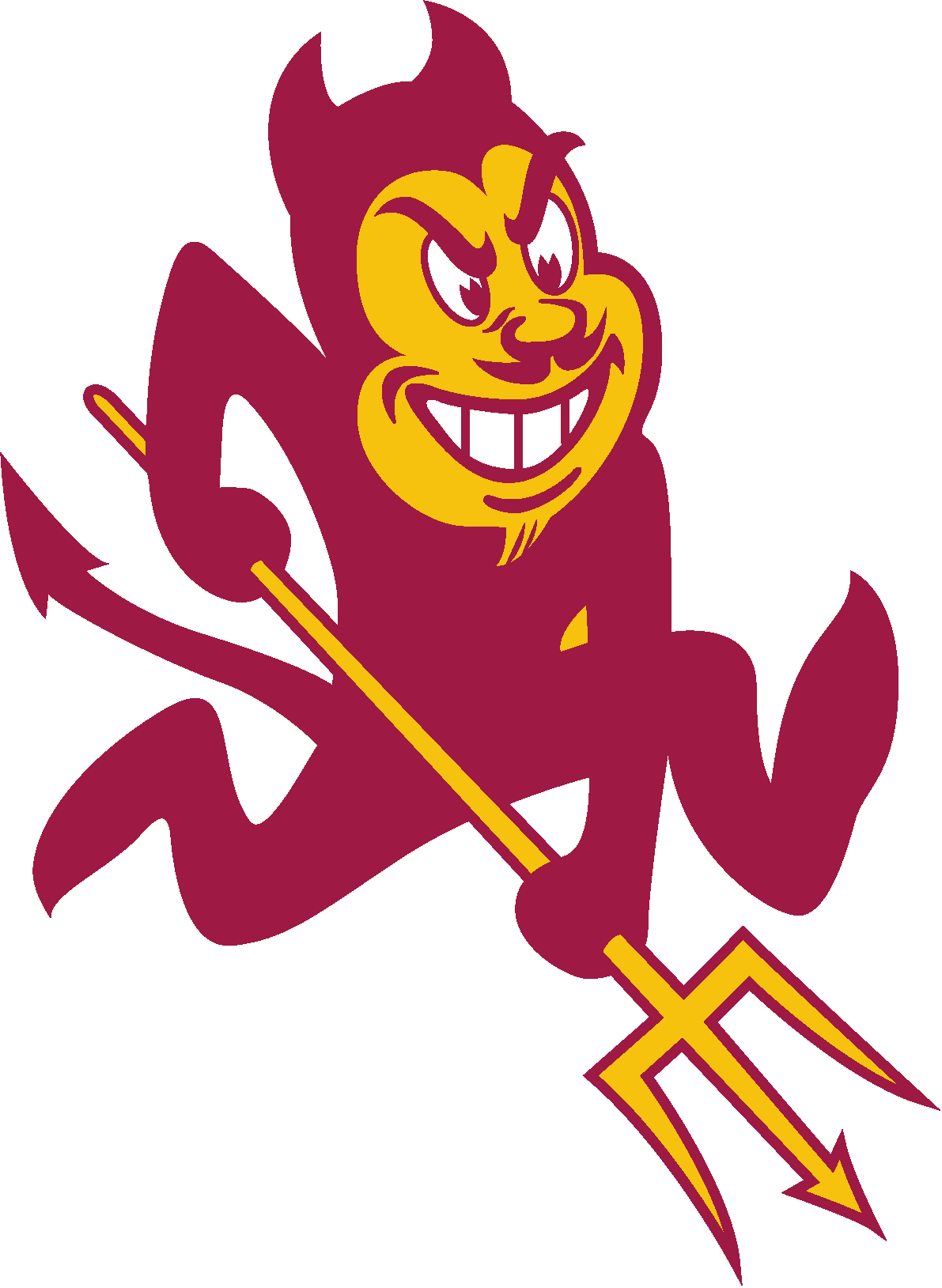 Arizona State Sun Devils - Sparky The Sun Devil (1191x1629)