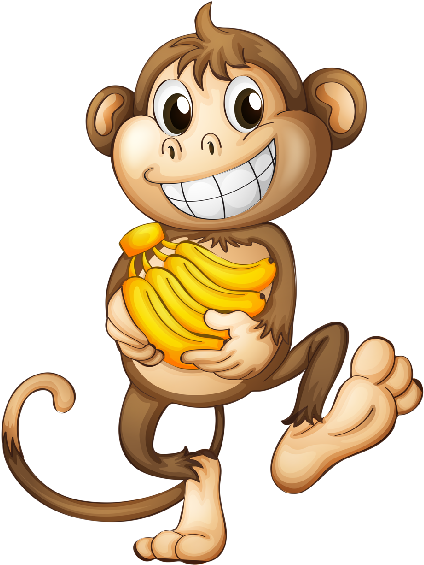 Cartoon Monkey Image 4 - Monkey Png (600x600)