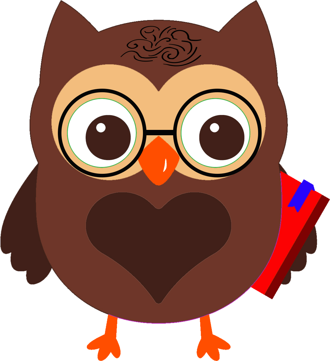 Owlie - Cartoon (1106x1209)