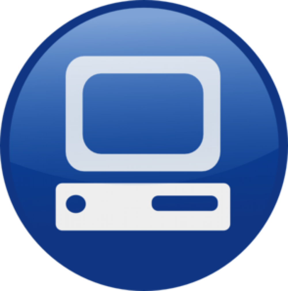 Cadd Mastre - Blue Computer Vector (1000x1013)