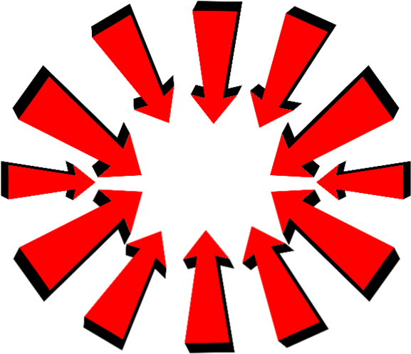 Red Arrows By Derp-comics - Simple Flower Vector (670x1191)