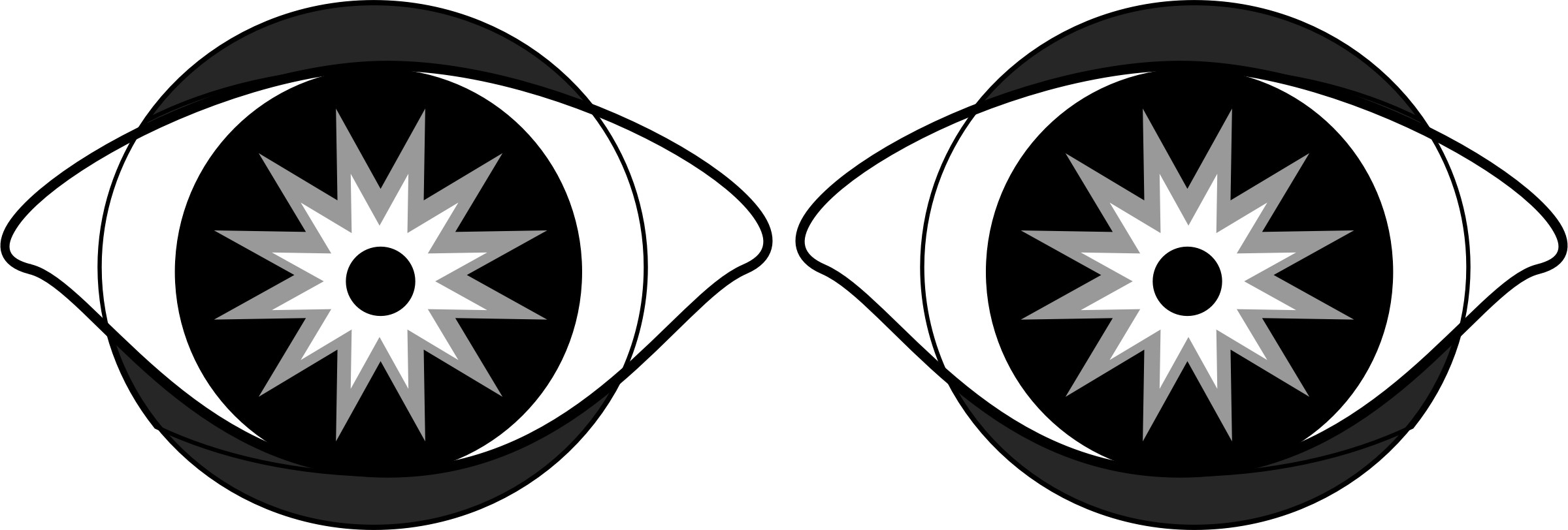 Devil Eys, - Devil Eyes Png (2400x812)