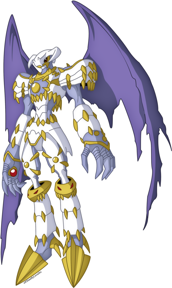 Here's A Painting - Dynasmon Digimon (691x1157)