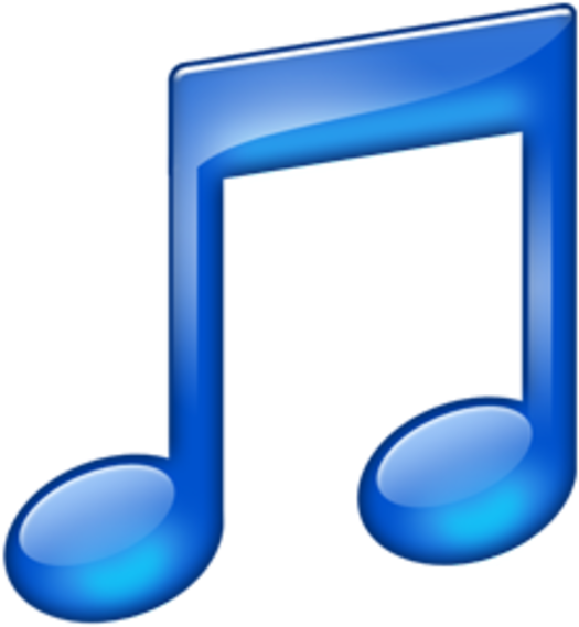 Blue Music Note Png (600x600)