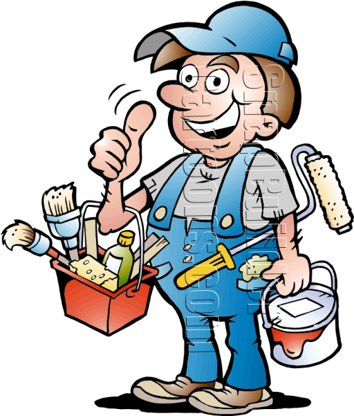 Clipart Maler (600x600)