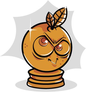 Videogame Orange Battle - Cartoon (338x363)