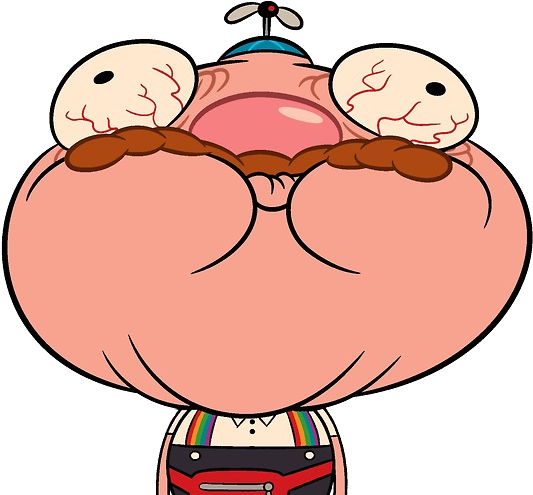 Uncle Grandpa Explosion - Sticker (545x509)