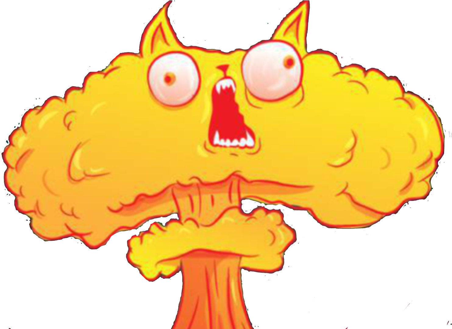 Exploding Kitten Goal Cartoon-clear Kittens3 Copy - Exploding Cat (1537x1080)