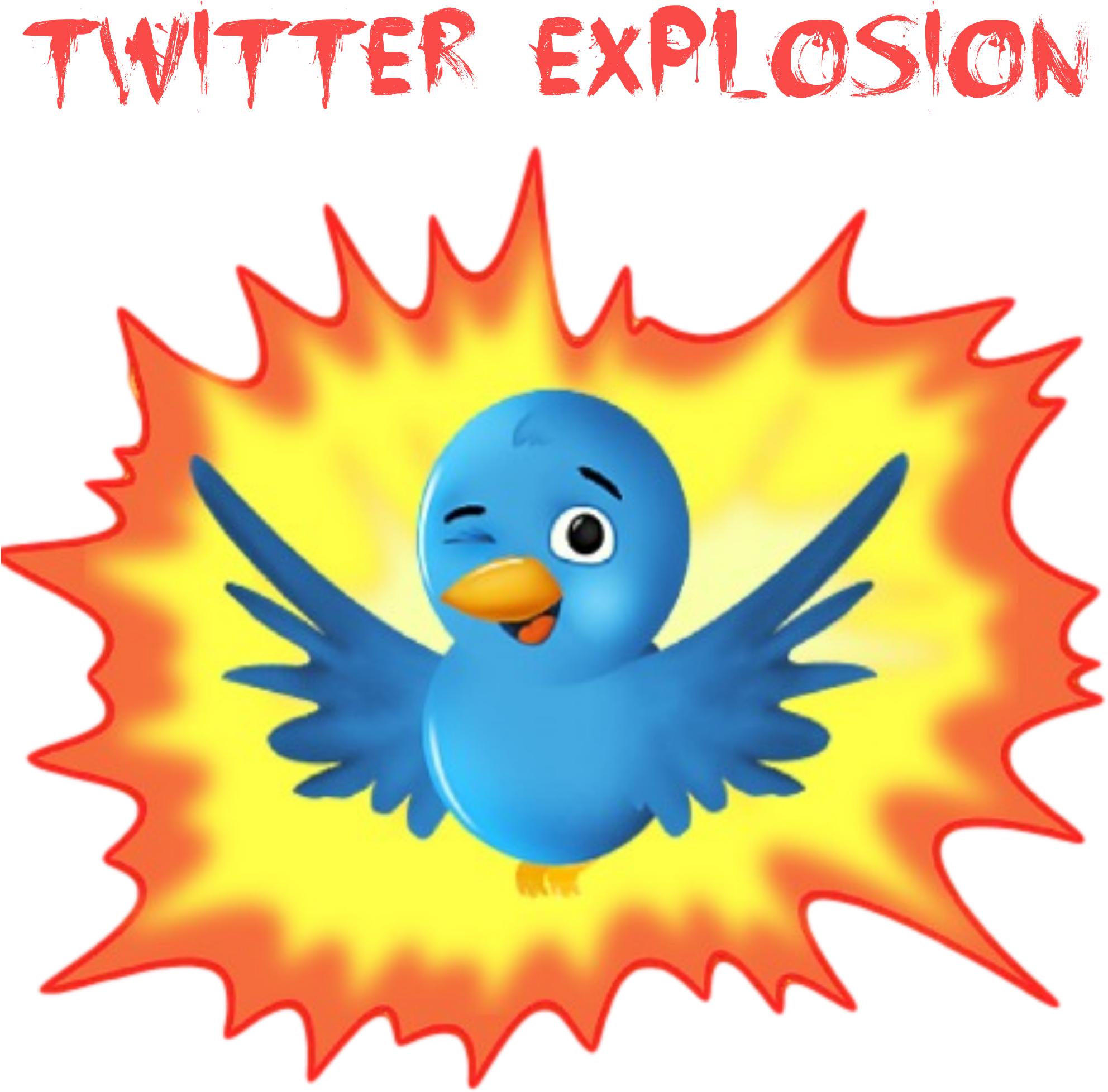 Twitter Explosion - Clipart Subscribe (2000x2000)