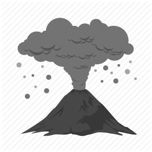 Ash Cloud Clipart - Illustration (512x512)