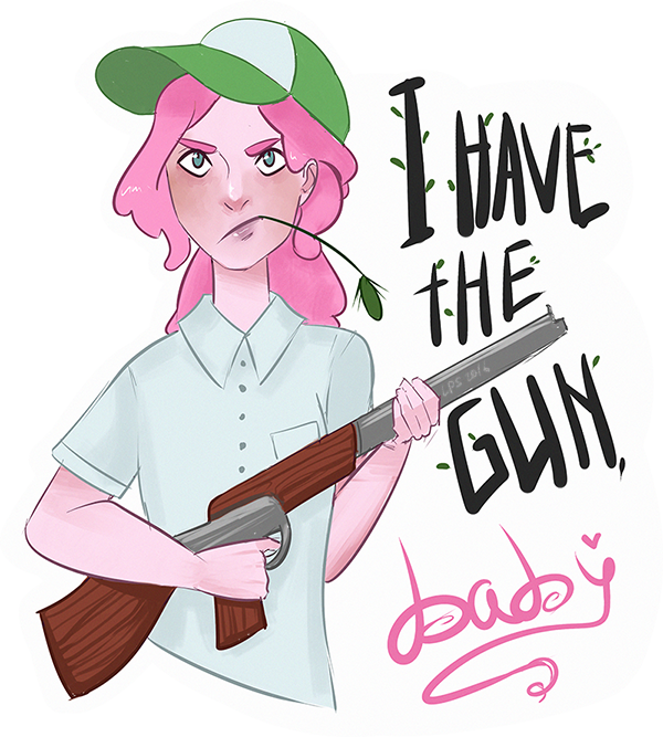 Sticker With Bubblegum - Cartoon (600x667)