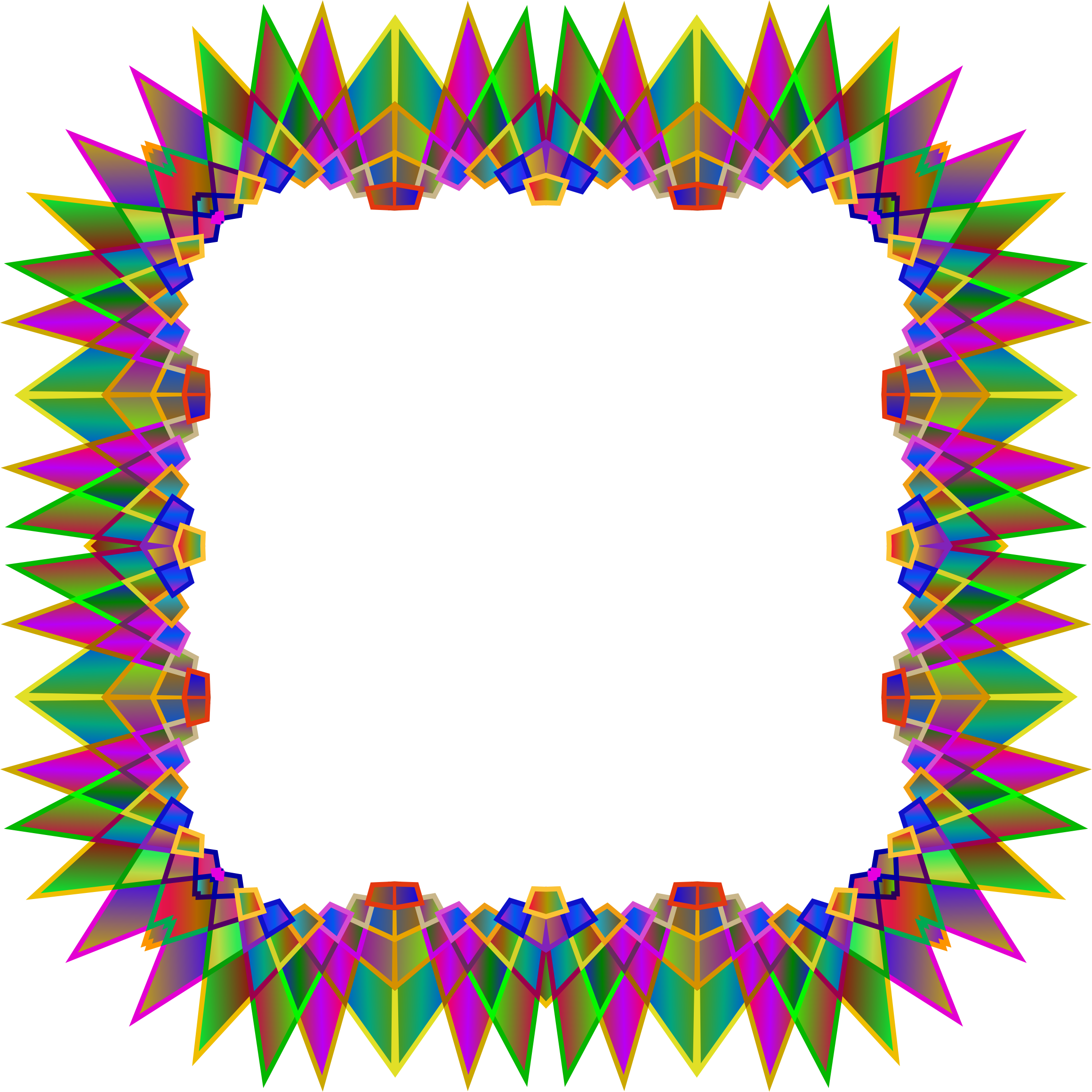 Multipoint Star Frame 4 - Vector Graphics (2320x2320)