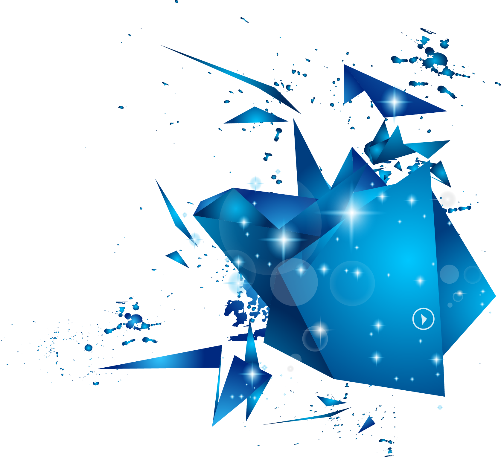 Geometry Polygon Geometric Shape - Abstract Graphics Blue (1675x1529)