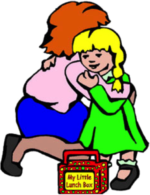 Teacher Hugging Student Clipart (599x708)