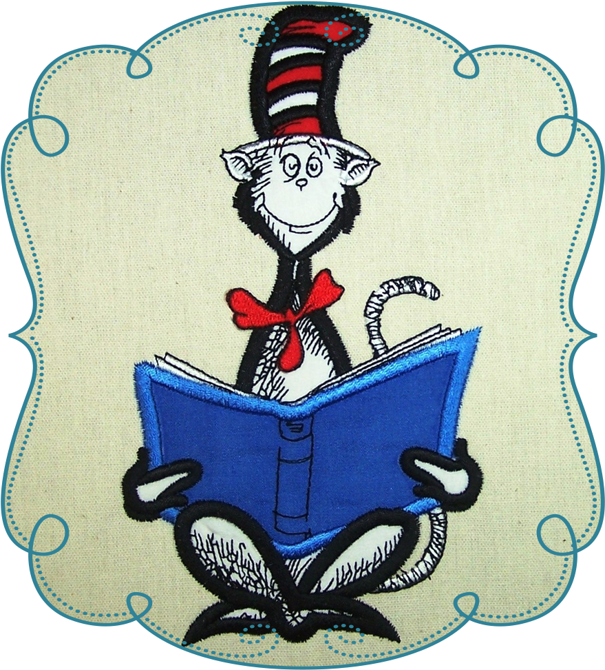 Read Me Cathat - Embroidery (1000x1000)