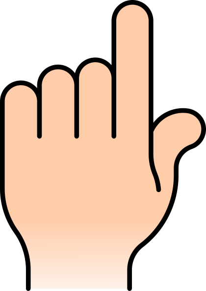 Pointer Finger Clip Art At Clker Com Vector Clip Art - Pointer Finger Clip Art At Clker Com Vector Clip Art (420x594)