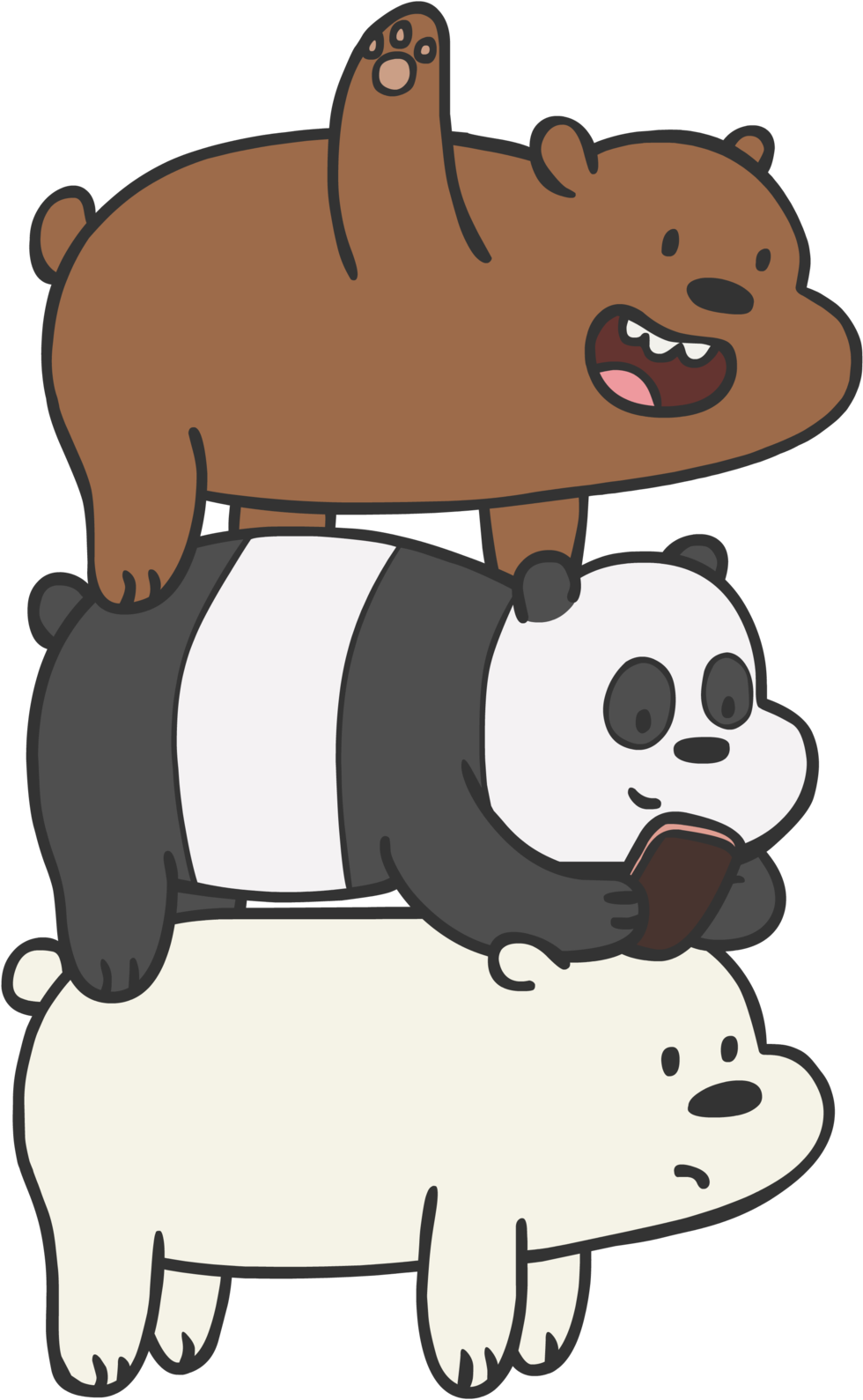 We Bare Bears - We Bare Bears Stack (1024x1675)