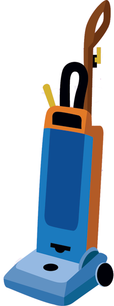 Commercial Vacuuming - Vector Graphics (232x619)