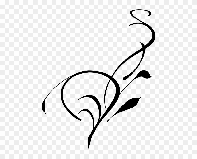 Borders Clipart Black And White - Flowers Clip Art Black And White Border #947
