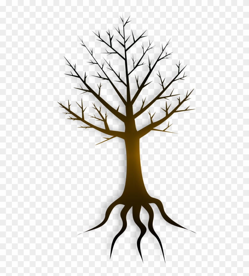 Tree Trunk Svg Vector File, Vector Clip Art Svg File - Vektor Akar Pohon #1284
