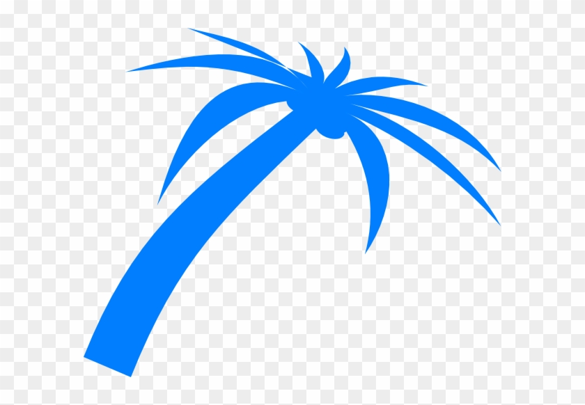 Blue Palm Tree Clip Art At Clker Com Vector Clip Art - Blue Palm Tree Png #1727