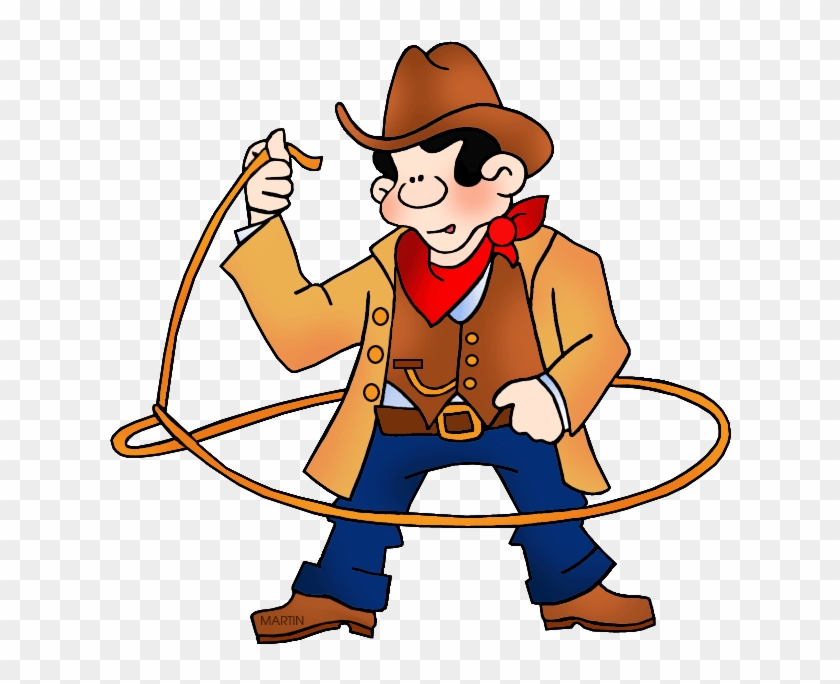 Rodeo Cowboy - Round Up Clip Art #1833