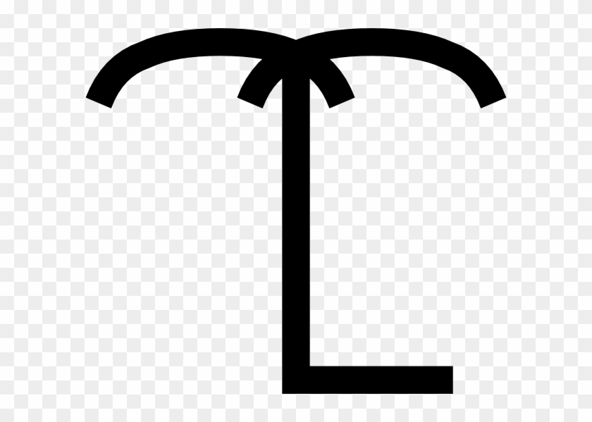 Free Vector Japanese Map Symbol Palm Trees Clip Art - Palm Tree Symbol Map #1916