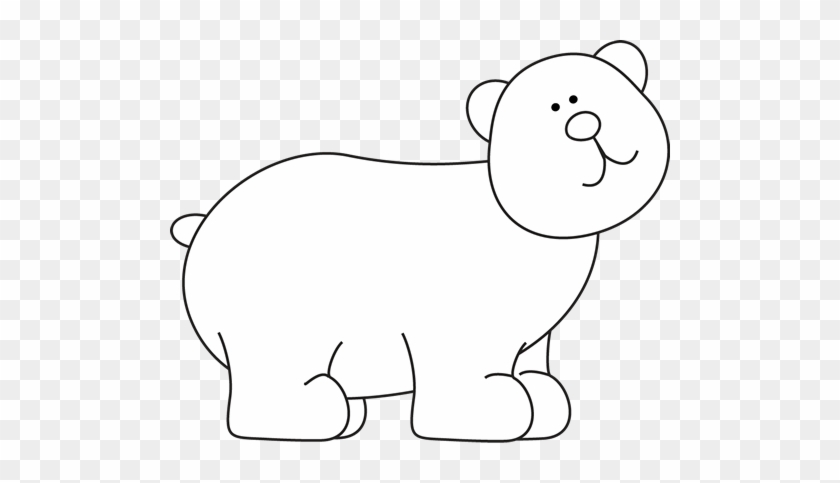 Black And White Bear - Black And White Bear Clip Art #1993