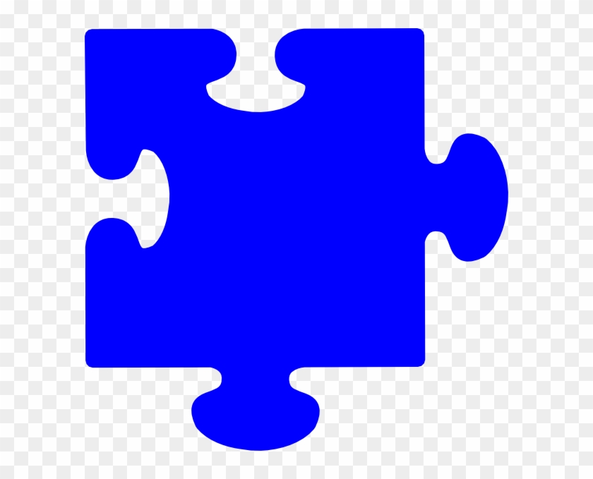 Blue Puzzle Piece - Light Blue Puzzle Piece #2028