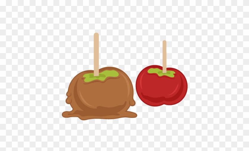 Candied Apples Svg Cutting Files For Scrapbooking Fall - Caramel Apple Clip Art #2161