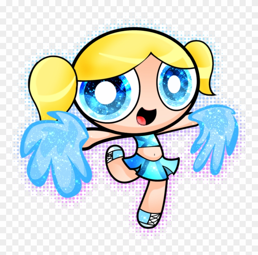 Rialto Panthers Junior All American Football Cheer - Powerpuff Girls Bubbles Cheerleader #2535