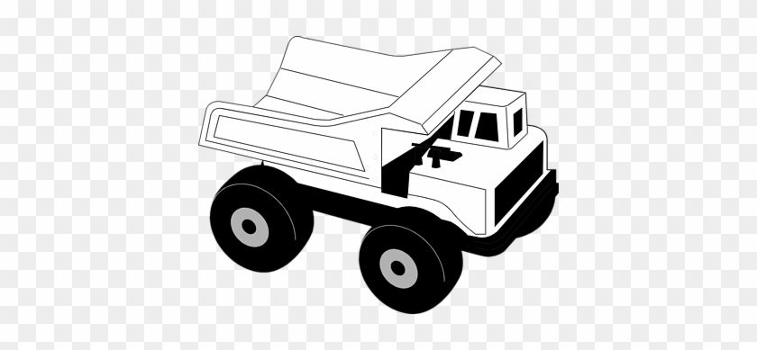 Clipart Info - Construction Truck Clip Art Black And White #2737
