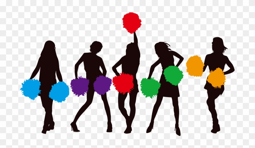 Cheerleading Cartoon Pom Pom Clip Art - Cheerleaders Png #3110
