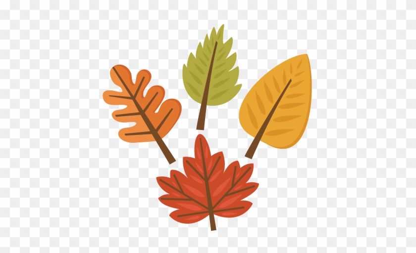 Fall Leaf Set Svg Cutting S For Scrapbooking Svg - Cute Fall Leaves Clipart #3596