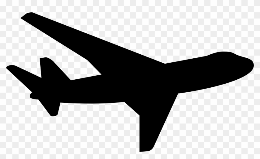 Clip Art Airplane Outline File Silhouette S Png Wikimedia - Plane Silhouette Png #3659