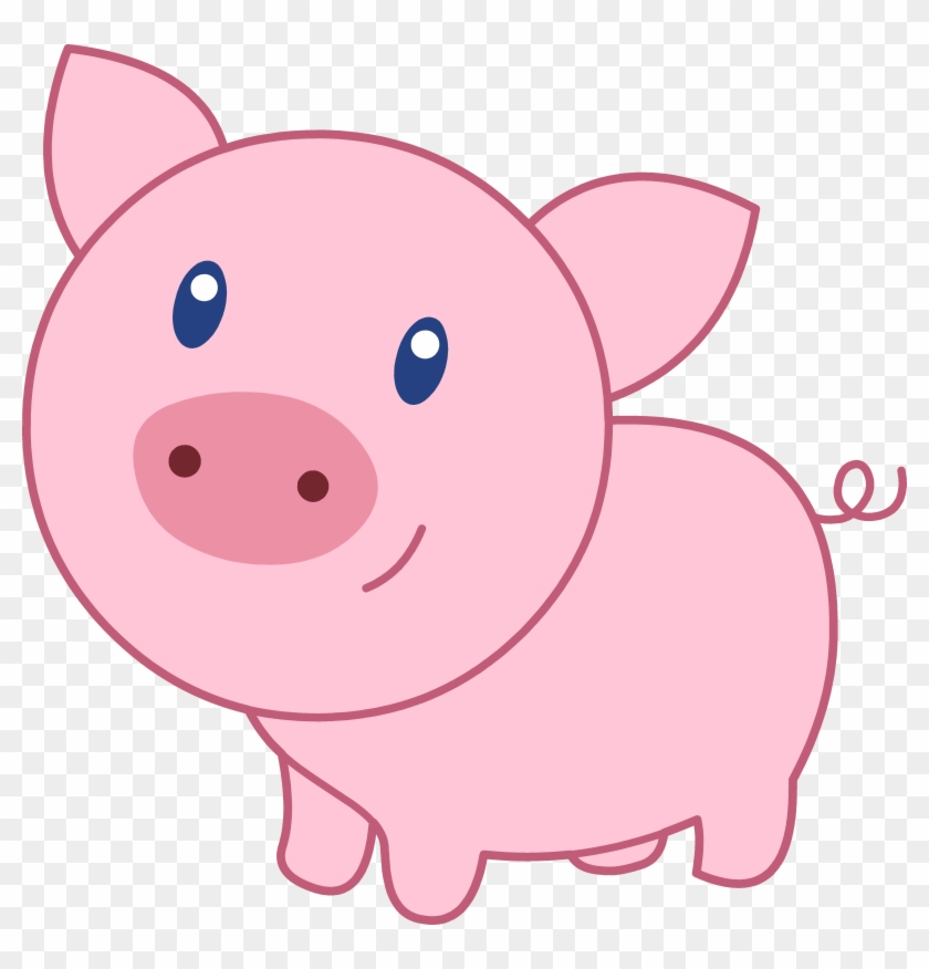 Cute Cartoon Pig Clipart - Cute Cartoon Pig Face #3925