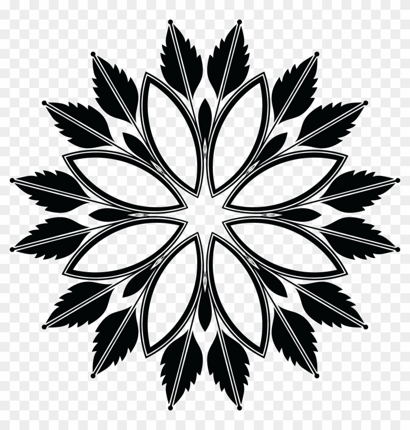 Free Clipart Of A Floral Design Element - Scalable Vector Graphics #4616