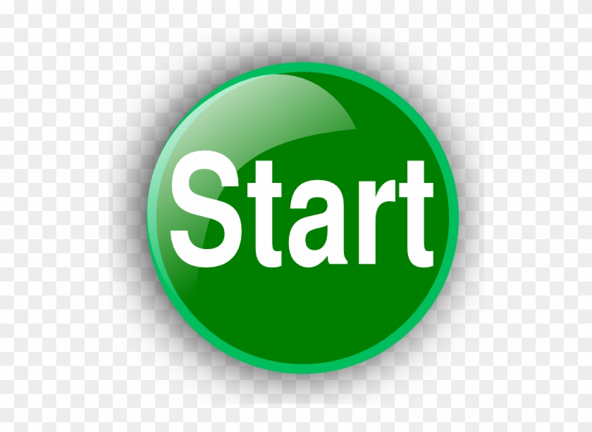 Green Start Button Clip Art Image - Push Button Start Gif #4698