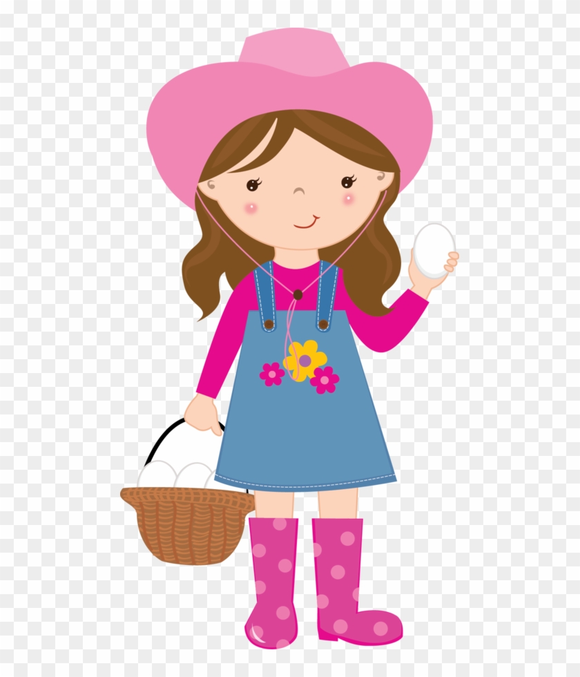 Cute Farm For Girls Clip Art - Farm Girl Clipart #5347
