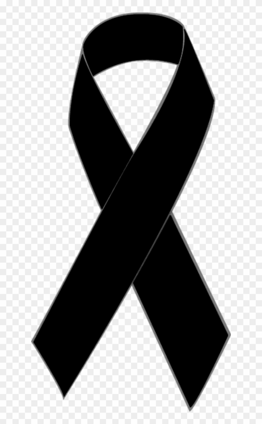 Black Awareness Ribbon Clip Art - Black Breast Cancer Ribbon #5517