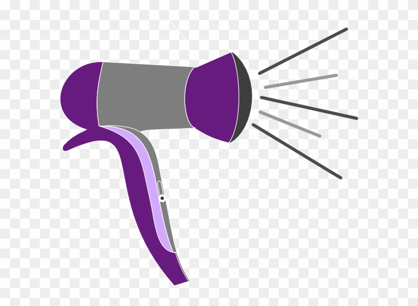 Hair Iron Comb Hair Dryers Clip Art - Hair Blow Dryer Cartoon #5771