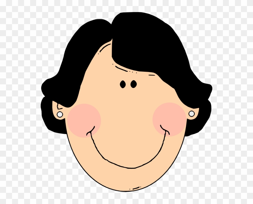 Latina Woman Clip Art - Grandma Cartoon Brown Hair #5909